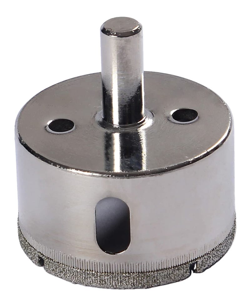 Drilax 2" Diamond Hole Saw for Pipes & Drains | 1-1/8" Deep Cut Drill Bit with 3/8" Shank | for Glass, Ceramic, Porcelain & Tile Renovation - Image 1